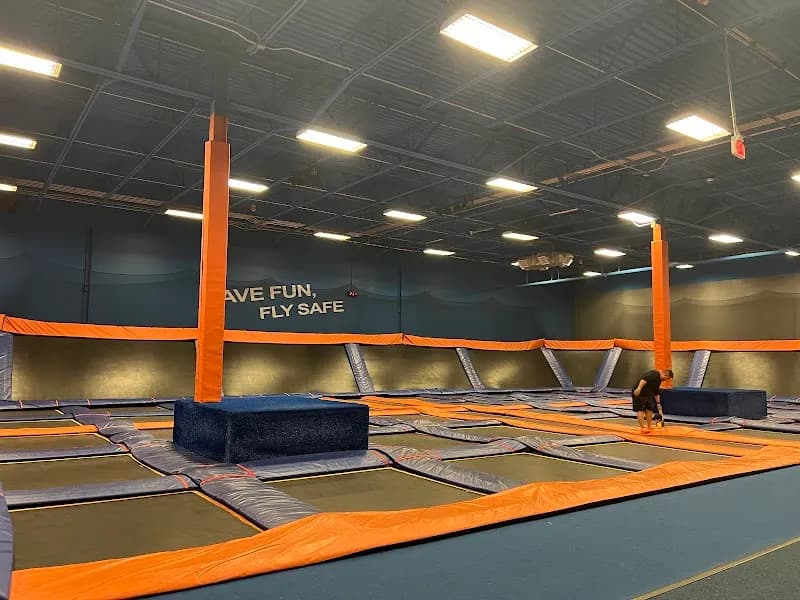 View of Sky Zone Trampoline Park in New Tampa, FL