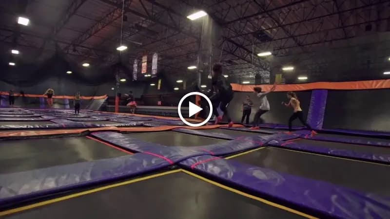 View of Sky Zone Trampoline Park in Toronto, ON