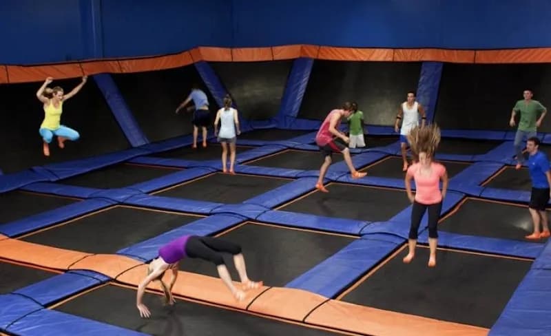 View of Sky Zone Trampoline Park in Toronto, ON