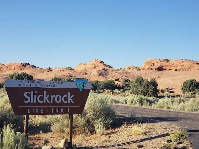View of Slickrock Bike Trail in Moab, UT