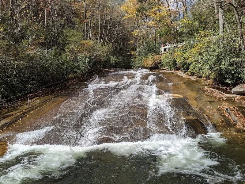 View of Sliding Rock in Asheville, NC