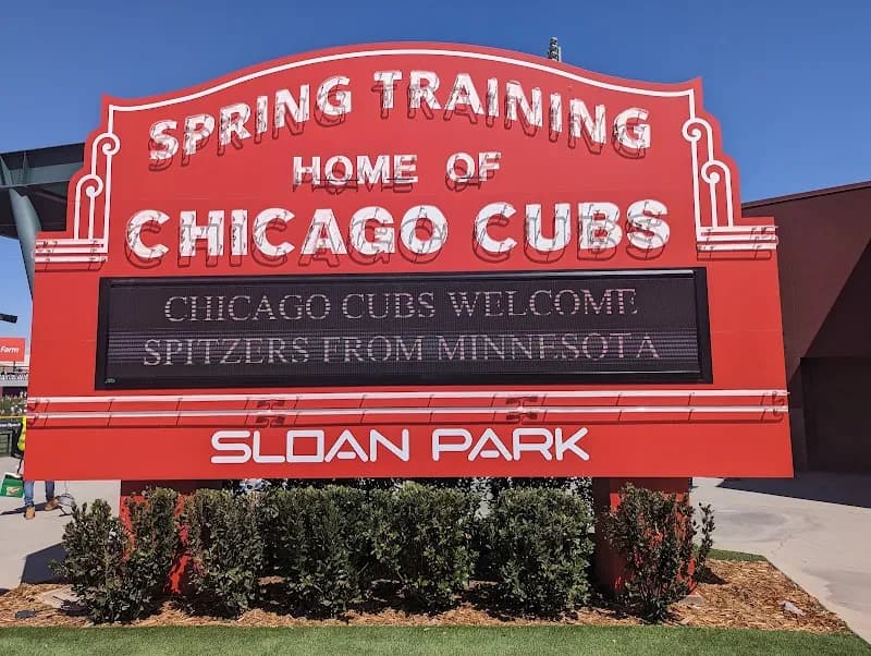 View of Sloan Park in Mesa, AZ