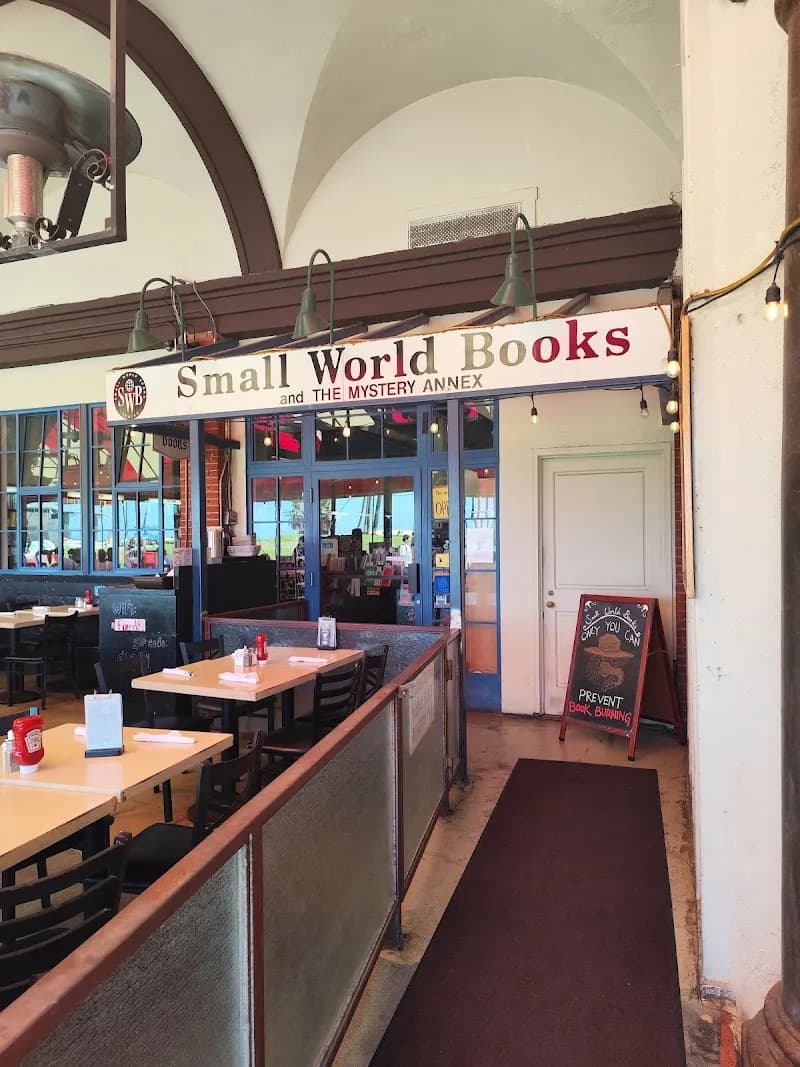 View of Small World Books in Venice, CA
