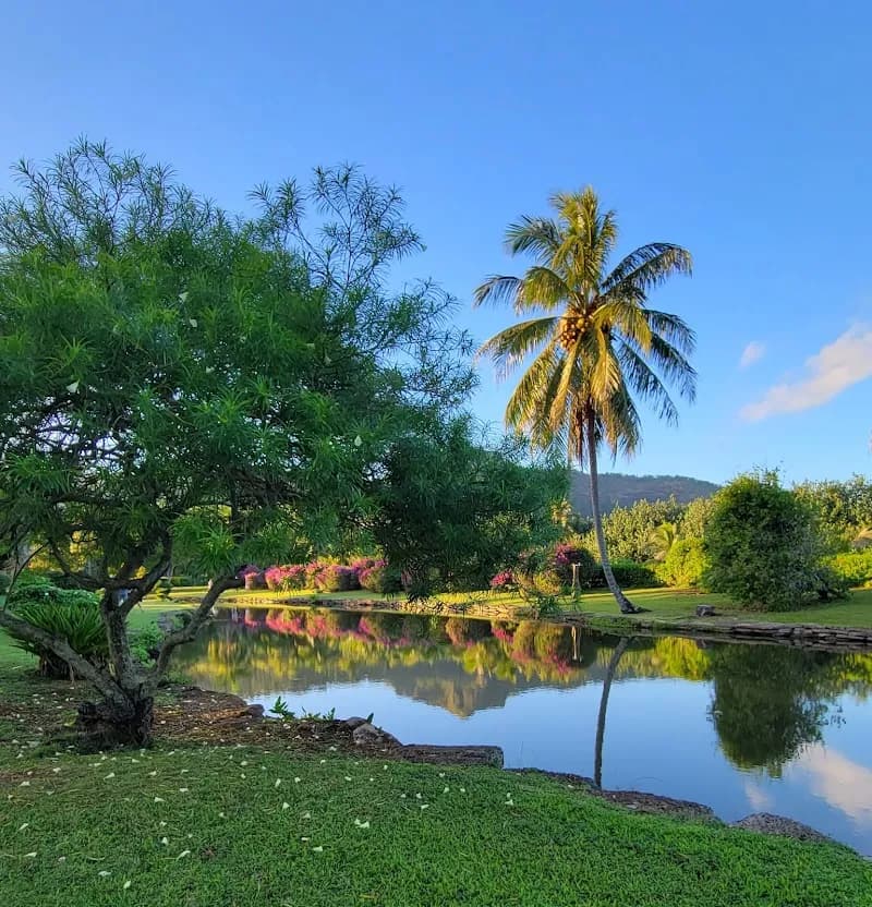 View of Smith's Tropical Paradise in Kauai, HI