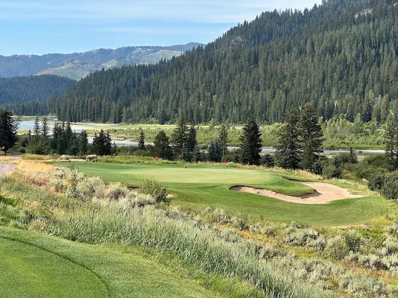 View of Snake River Sporting Club in West Yellowstone, MT