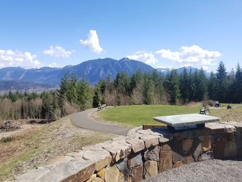 View of Snoqualmie Point Park in Snoqualmie, WA