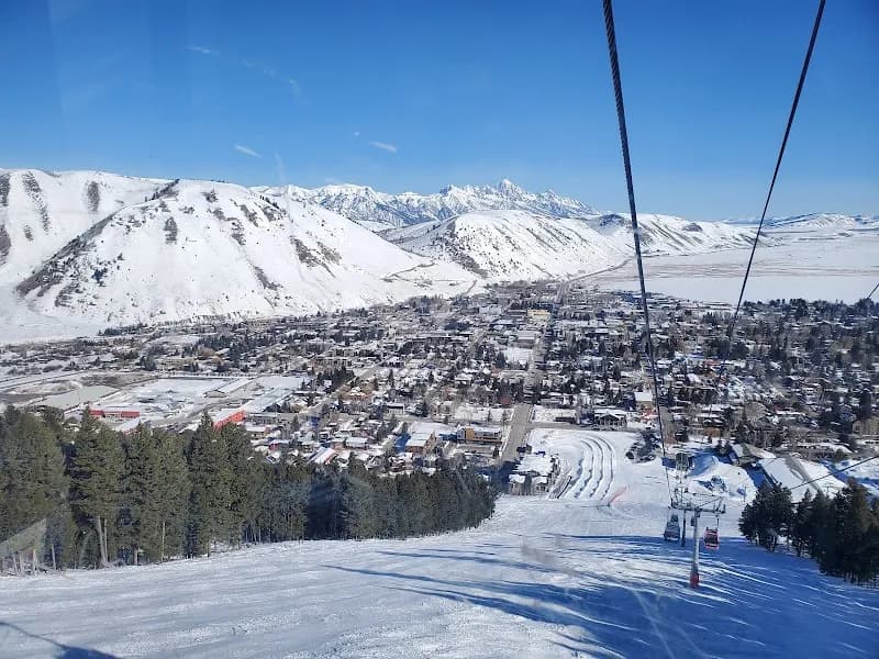 View of Snow King Mountain in Jackson, WY