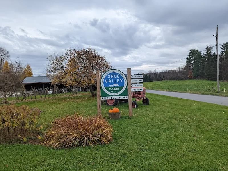 View of Snug Valley Farm in Stowe, VT