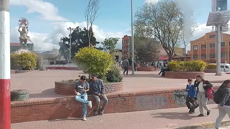 View of Soacha Main Park in Soacha, CD