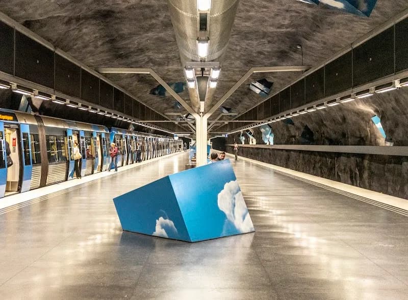 Solna strand transit station in Solna, Stockholm