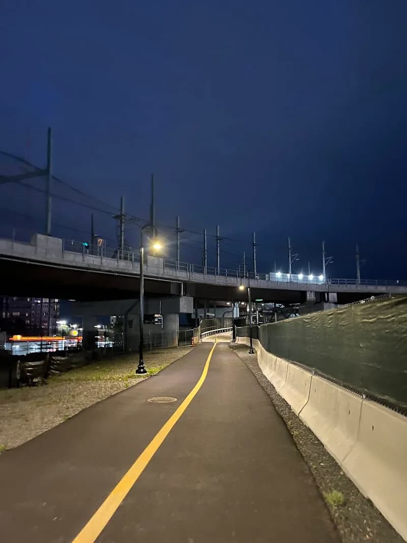 View of Somerville Community Path in Somerville, MA