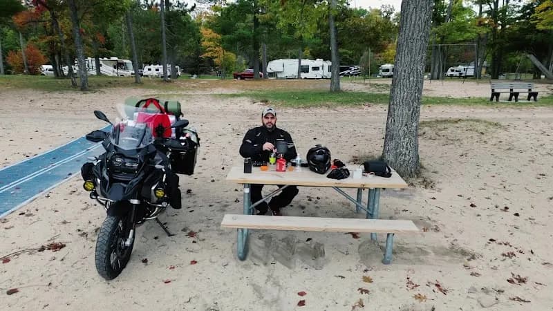 View of South Higgins Lake State Park in Roscommon, MI