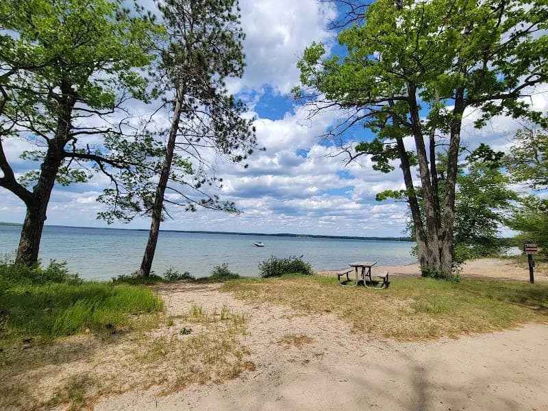 View of South Higgins Lake State Park in Roscommon, MI