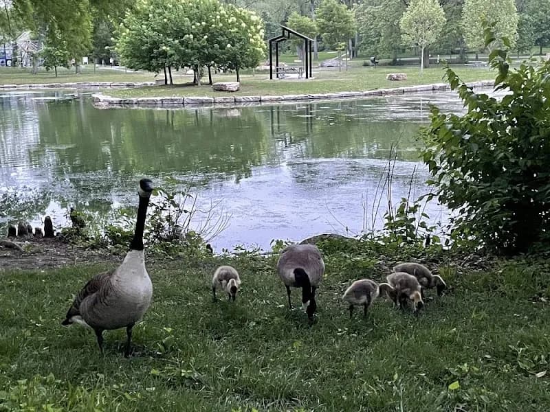 View of South Lake Park in Overland Park, KS