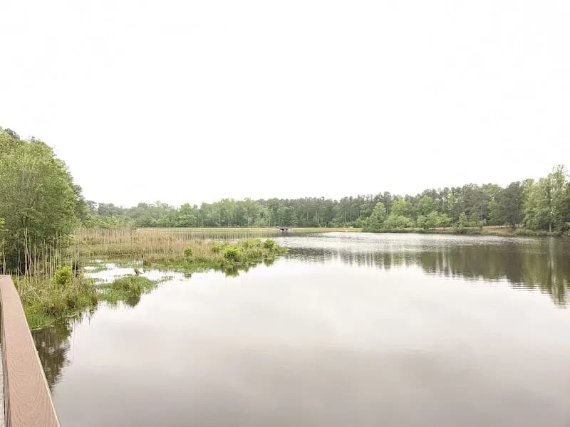 View of South Lakes Greenway Trail in Fuquay-Varina, NC