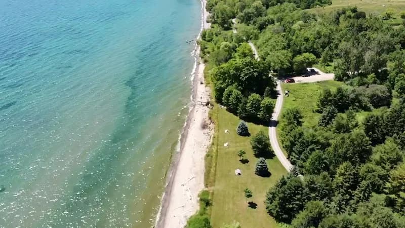 View of South Pickering Beach Conservation Area in Ajax, ON