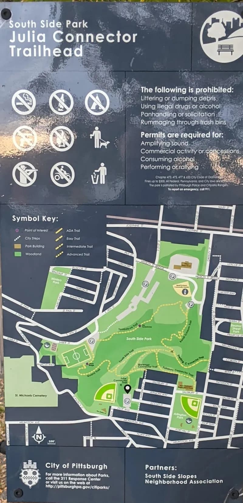 South Side Park park in South Side, PA