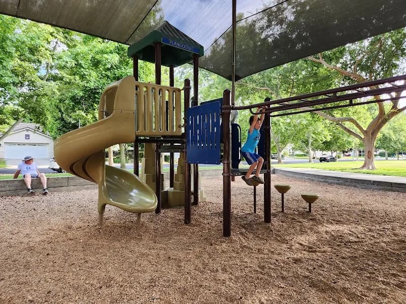 View of Southport Gateway Park in West Sacramento, CA