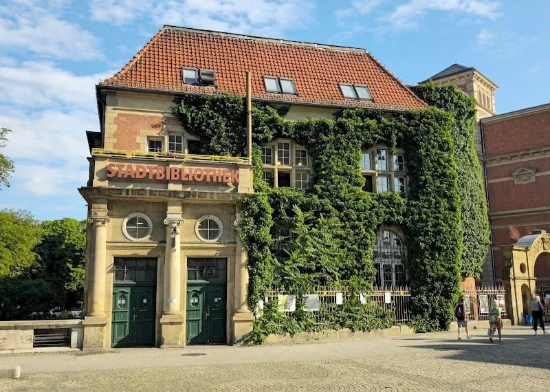 View of Spandauer Bibliothek (Main Library) in Spandau, BE