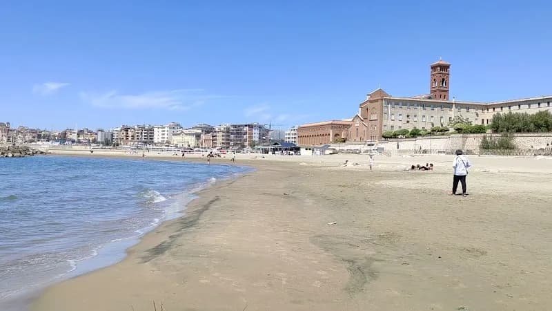View of Spiaggia Torvaianica in Nettuno, Lazio