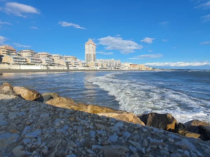 View of Spiaggia Torvaianica in Nettuno, Lazio