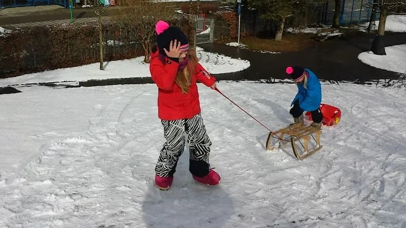 View of Spielplatz in Pullach im Isartal, BY