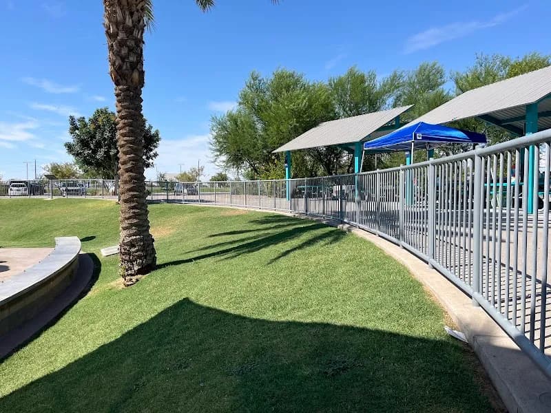 Splash Pad at Gilbert Regional Park water park in Gilbert, AZ