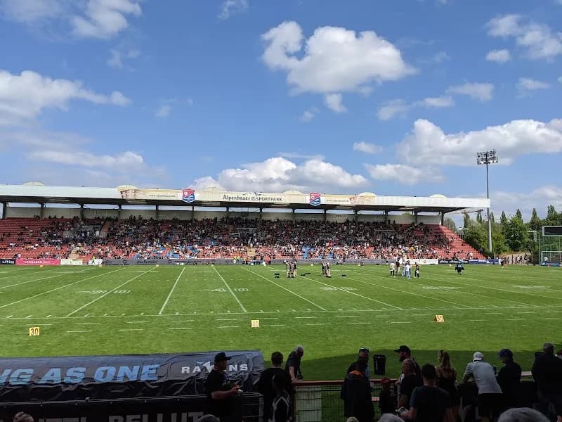 View of Sportpark Unterhaching in Unterhaching, BY