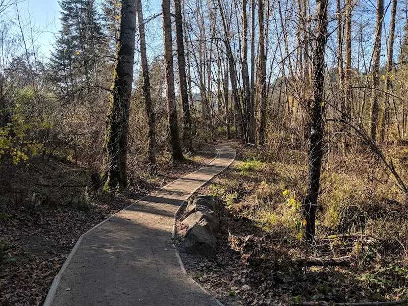 View of Spring Park Natural Area in Milwaukie, OR