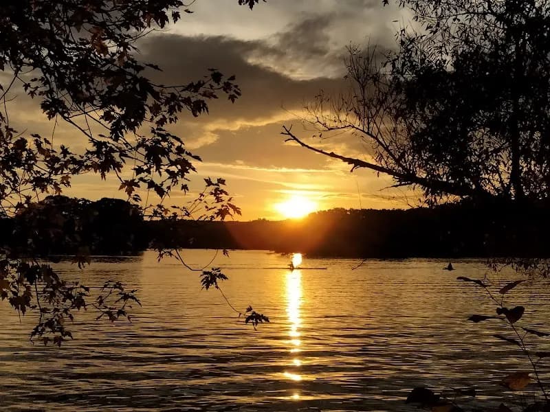 View of Spy Pond in Arlington, MA