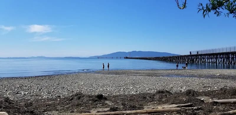 View of Squalicum Beach in Bellingham, WA
