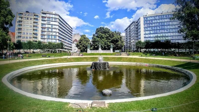Square Ambiorix park in Saint-Gilles, BRU