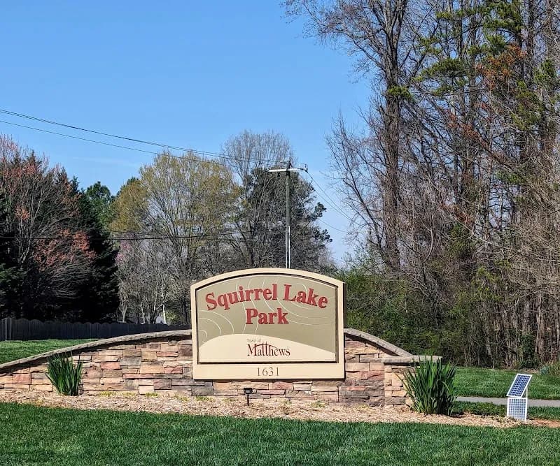 View of Squirrel Lake Park in Matthews, NC