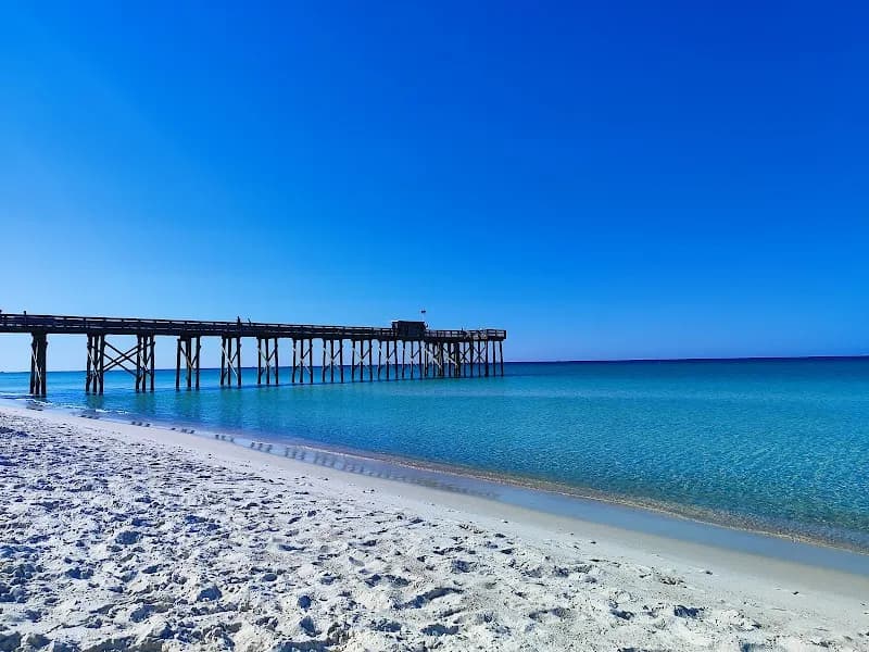 View of St. Andrews State Park in Panama City Beach, FL