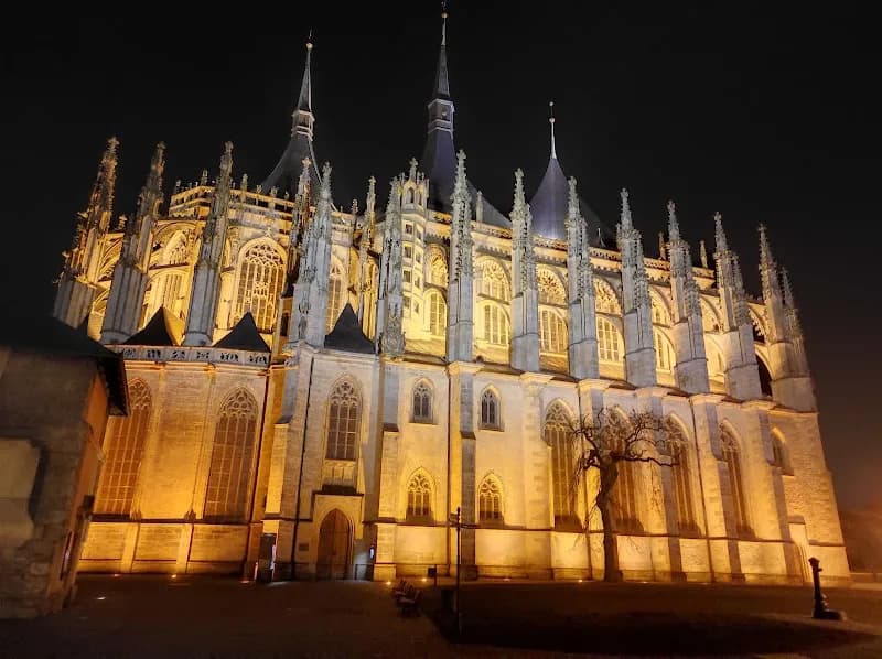 View of St Barbara's Church in Kutná Hora, CZ