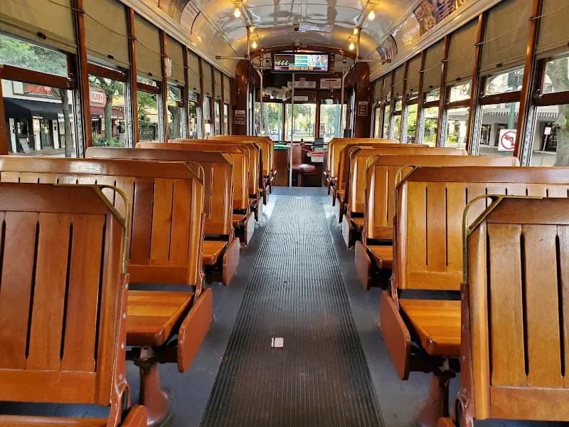 View of St. Charles Streetcar Line in New Orleans, LA