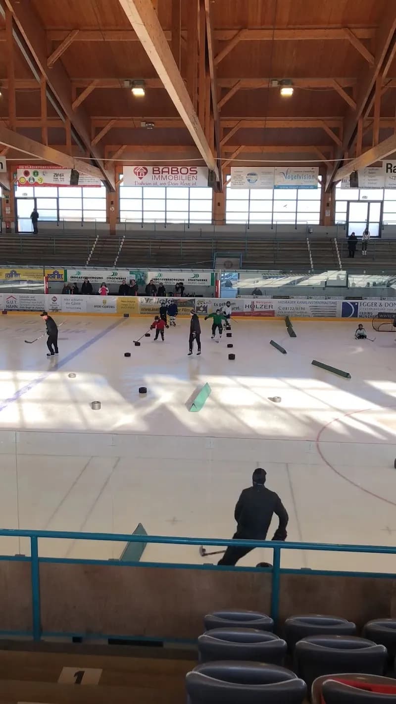 View of Stadtwerke Erding Arena in Erding, BY