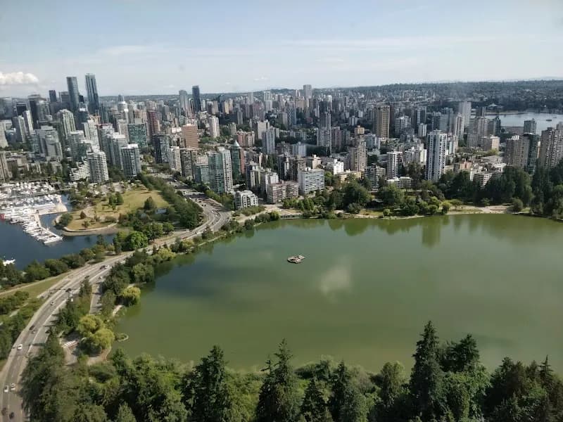 View of Stanley Park in Vancouver, BC