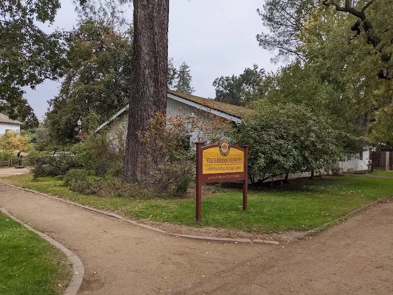 View of State Indian Museum State Historic Park in Sacramento, CA