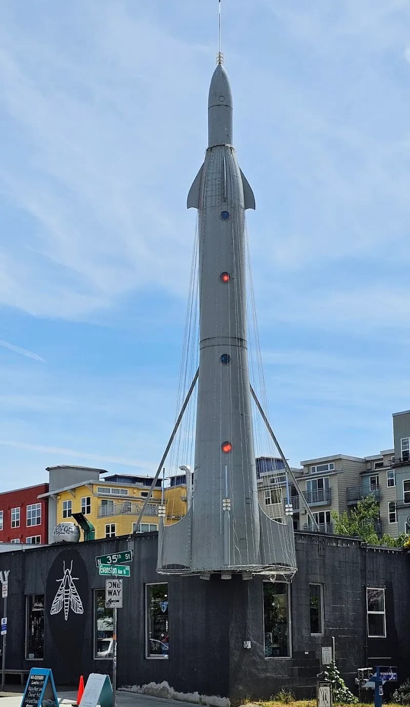 View of Statue of Lenin in Fremont, WA