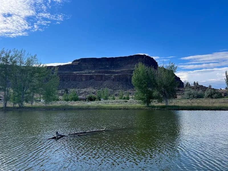 View of Steamboat Rock State Park in Kettle Falls, WA
