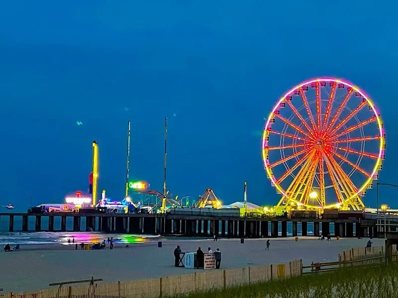 View of Steel Pier in Atlantic City, NJ