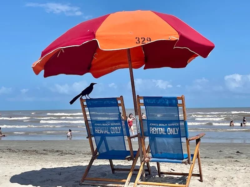 View of Stewart Beach in Galveston, TX
