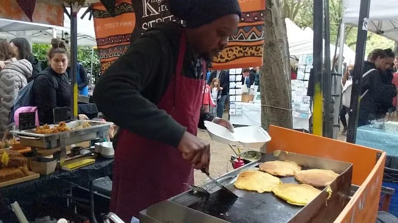 View of Stockbridge Market in Edinburgh, SCT