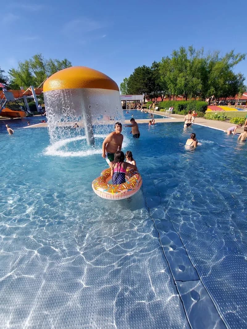 View of Stockerau Swimming Pool Complex in Gerasdorf bei Stockerau, VIE