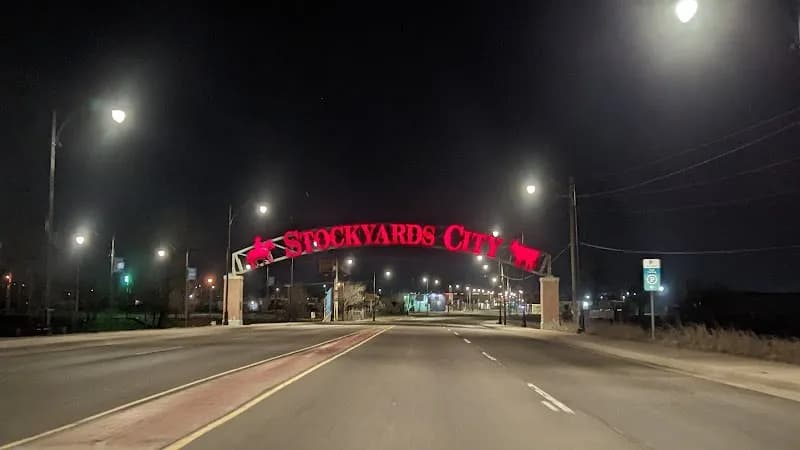 View of Stockyards City Main Street in Oklahoma City, OK