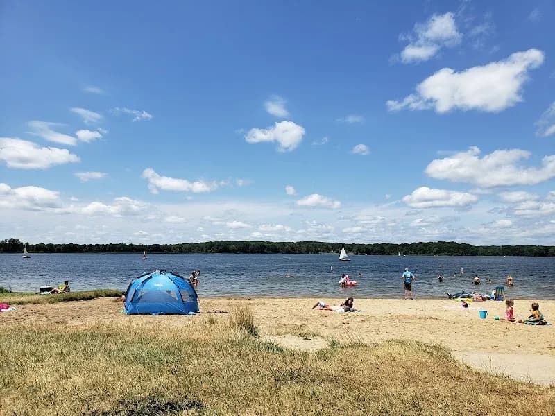 View of Stony Creek Metropark in Rochester Hills, MI