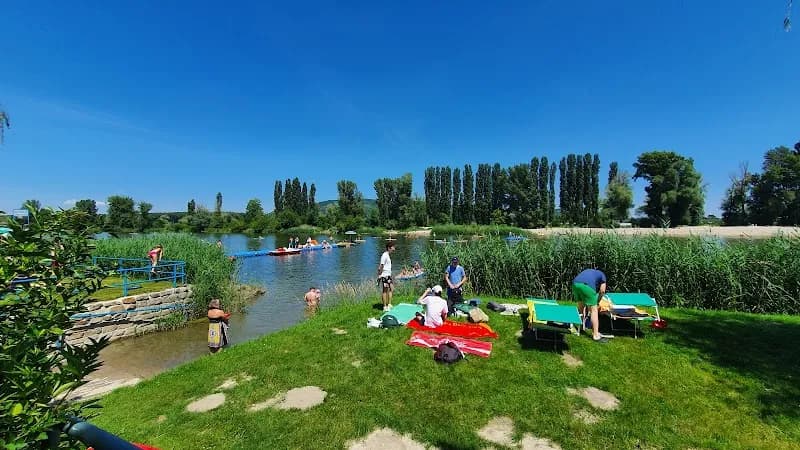 View of Strandbad Klosterneuburg in Klosterneuburg, VIE