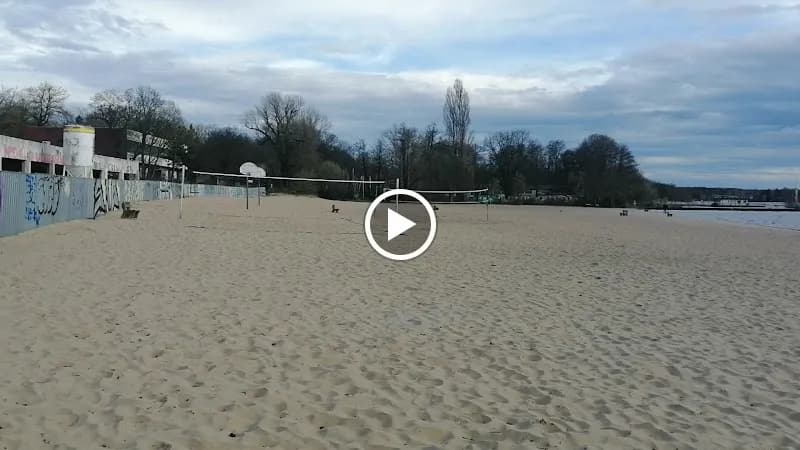 View of Strandbad Müggelsee in Strausberg, BB