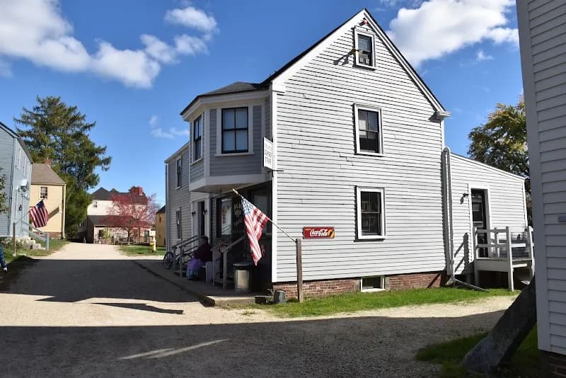 View of Strawbery Banke Museum in East Kingston, NH
